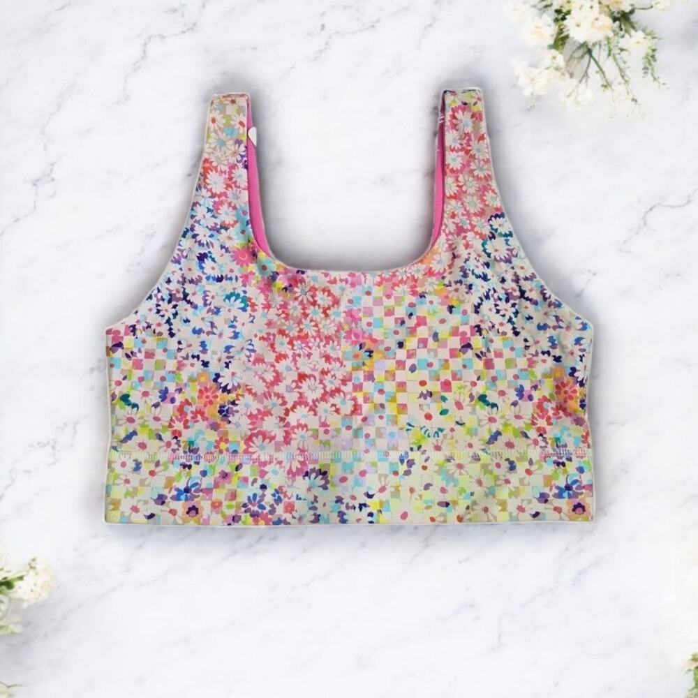 NWT Fabletics Harlyn Reversible Floral Midi Medium-Impact Sports Bra XL - Picture 11 of 11